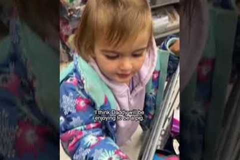 Letting our toddlers choose their Dad’s birthday presents!