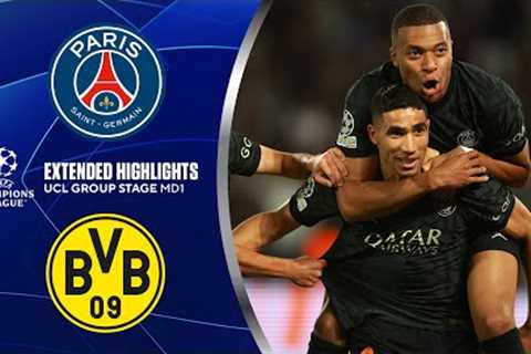 PSG vs. Borussia Dortmund: Extended Highlights | UCL Groups Stage MD 1 | CBS Sports Golazo