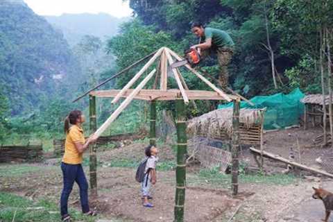 built a bamboo house, grew vegetables, and built a farm with his wife, survival alone