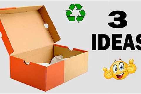 DON'T THROW AWAY SHOE BOXES! | 3 Awesome Organizer Basket Ideas | Best Out of Waste