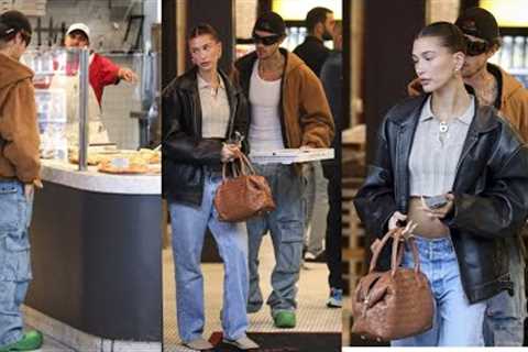 Justin and Hailey Bieber's Casual Pizza Night in LA