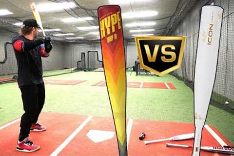 EASTON HYPE FIRE vs RAWLINGS ICON 2024 | USSSA Exit Velo Showdown @HitTraxOfficial
