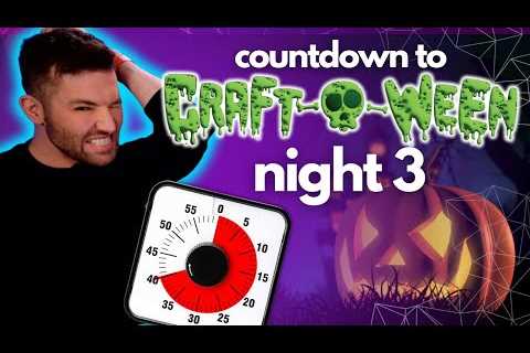 😱 15 Minute Cricut Challenge NIGHT 3 🎃 COUNTDOWN TO CRAFT-O-WEEN