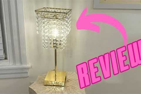 Amazon Product Review: Luvkczc USB Bedside Crystal Table Lamp Gold with Touch Controls