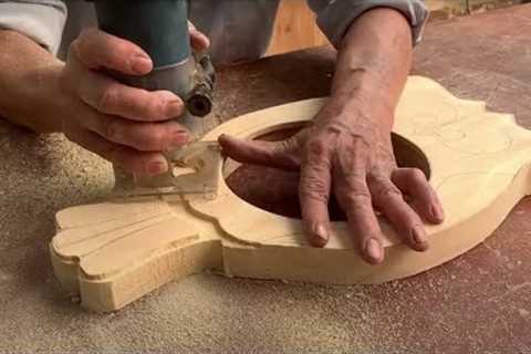 Handmade Art Woodworking Ideas // Make Your Own Super Cute Wooden Owl Desk Clock