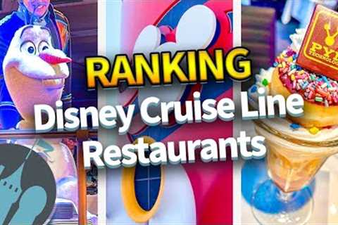 RANKING Restaurants on Disney Cruise Line