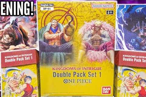 One Piece Card Game: Unboxing The DOUBLE PACK SET 1 (Kingdoms of Intrigue)