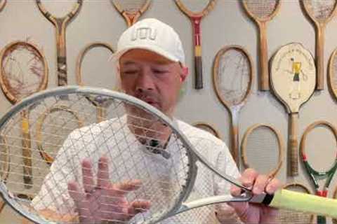 MAD RAQ WINDSOR TENNIS RACKET POWER WEAVE - WE LOVED THIS UNIQUE ONE OF A KIND OLD SCHOOL RACKET