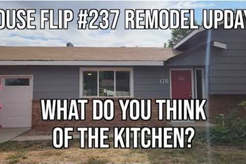 House Flip #237 Remodel Progress: Kitchen Updates and Blue Tape
