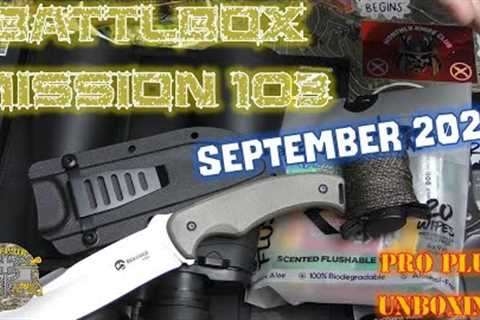 Battlbox Battle Box Mission 103  - September 2023 - Pro Plus Unboxing &amp; Review