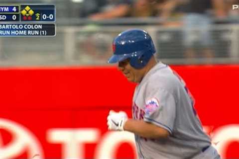 HE'S DONE THE IMPOSSIBLE!! Bartolo Colon launches a blast for first career homer vs. Padres
