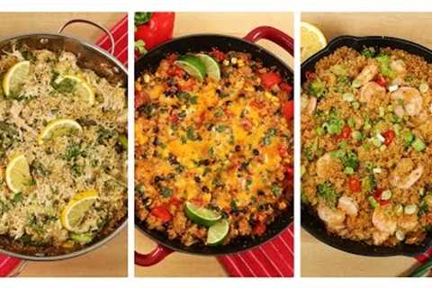 3 Healthy One Skillet Quinoa Recipes | Dinner Made Easy