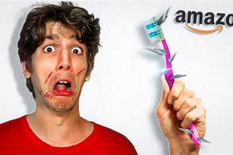 Testing 100 CURSED Amazon Products (Dangerous)