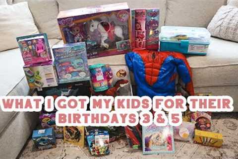 EVERYTHING I GOT MY KIDS FOR THEIR BIRTHDAY PRESENTS | 3 YEAR OLD BOY AND 5 YEAR OLD GIRL GIFT GUIDE
