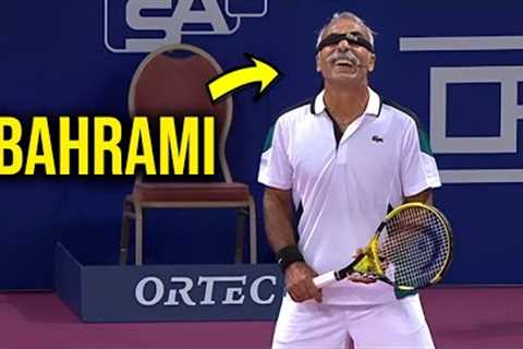 FUNNIEST Tennis Match EVER You Won't Stop Laughing! #4 (Mansour Bahrami Mic'd UP Trick Shots)