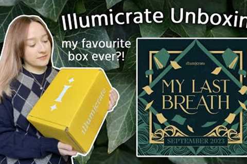 Illumicrate Unboxing September 2023 🖤🕯☕️🍃 dark academia, my last breath, book subscription box ✨
