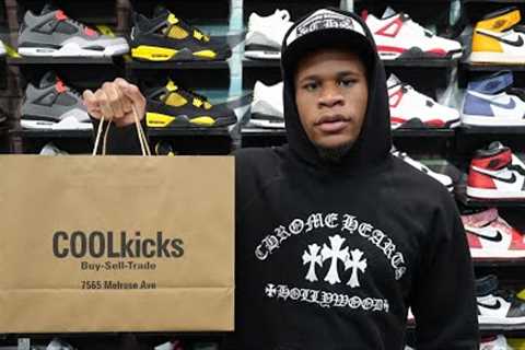Devin Haney Goes Shopping For Sneakers At CoolKicks
