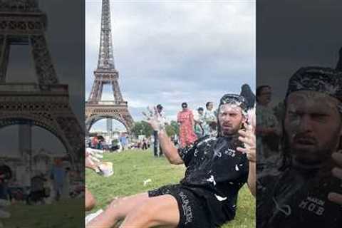 Pranks in Paris! 😅 #funny #shortsvideo #france #travel