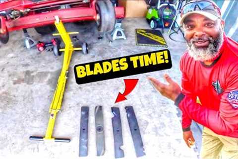 Lawn Care Fall Season Starts so it's Time to Change my TORO Revolution Stand On Lawn Mower Blades.