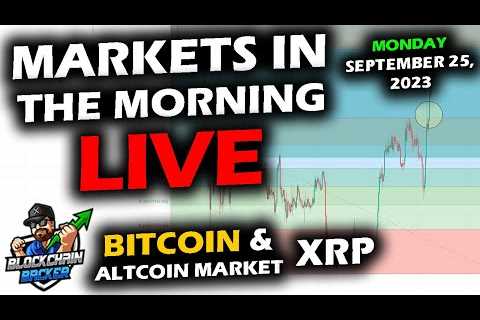 MARKETS in the MORNING, 9/25/2023, Bitcoin Stumbles, Altcoins Stable, Stock Market Down, DXY LEVEL