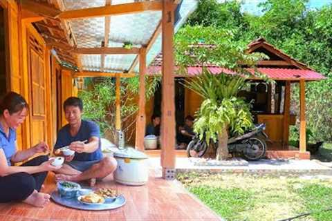 Finish the porch floor clean and airy - Cook nutritious wild chicken meat for your wife