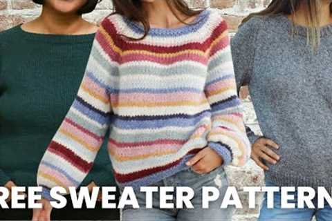 10 FREE Sweater Knitting Patterns Knitters Recommend