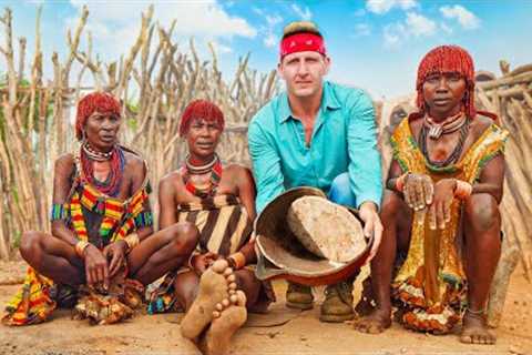 Rare Tribal Food of Ethiopia!! Hamar Life and Food!!