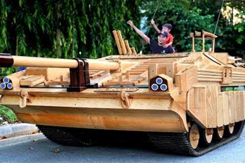 Building Wooden STRV 103 TANK For My Son