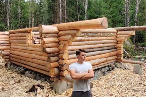 One Year Alone in Forest of Sweden | Building Log Cabin like our Forefathers