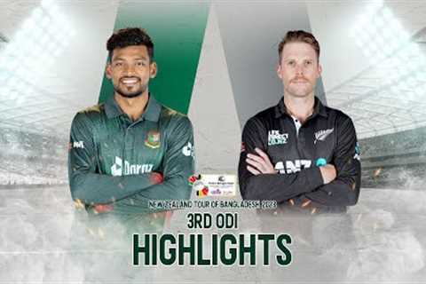 Bangladesh vs New Zealand Highlights || 3rd ODI || New Zealand tour of Bangladesh 2023