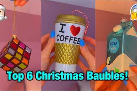 TOP 6 BEST CHRISTMAS BAUBLES TO EXIST!!😱🎅🏻*ASMR UNBOXING*❄️ #Shorts