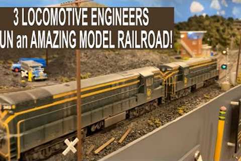 How Railroad Engineers run an AMAZING MODEL RAILROAD! TIPS!