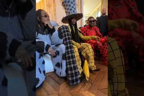 Celebrities slaying in Paris #erykahbadu #usher #quavo #fashionpolice #parisfashionweek #fashionpost