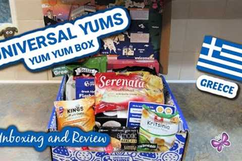 Greece UNIVERSAL YUMS Subscription Box Unboxing &amp; Taste Test | 2023 Yum-Yum Box