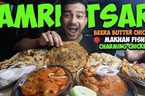 AMRITSAR'S BEST BUTTER CHICKEN, KADAI CHICKEN, MAKHAN FRIED FISH, BUTTER NAAN, GARLIC NAAN MUKBANG
