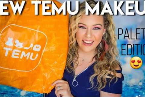 TEMU MAKEUP HAUL 2023 | ALL PALETTES! + $100 Coupon Bundle