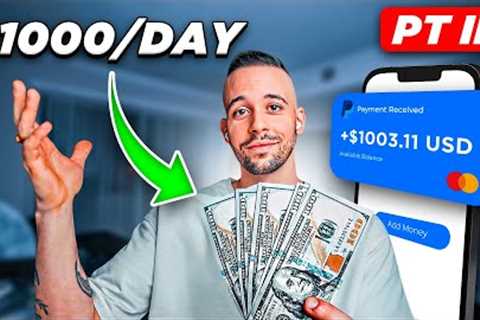 ($1000/Day) Laziest Side Hustle To Make From Your Phone Using AI PT 2 | Make Money Online 2023