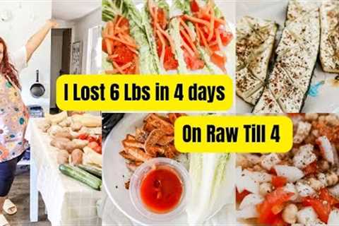 What I eat in a day on a Raw Till 4 Plant Based Vegan Diet for Weight Loss