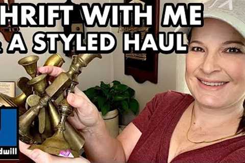 PRICES TOO GOOD TO PASS THRIFTING IN GOODWILL * COME THRIFT WITH ME &amp; SEE MY STYLED THRIFT HAUL