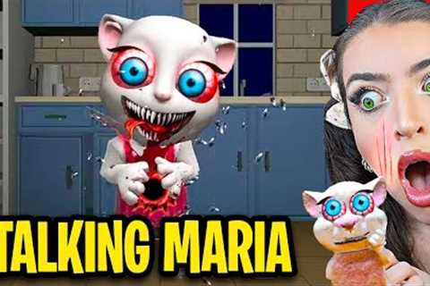 DO NOT PLAY *CREEPY* TALKING MARIA APP GAME EVER!! (SHE'S MEAN!)