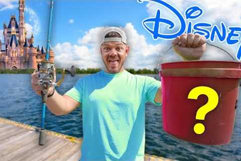 Fishing Disney World's SECRET Lake! (INSIDE Disney!)