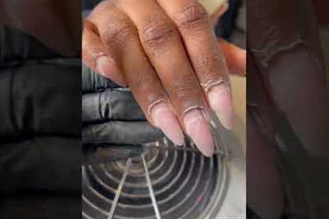 HER FIRST Russian manicure | READY TO CUT