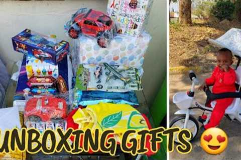 UNBOXING MY SON'S FIRST BIRTHDAY GIFTS 🎁