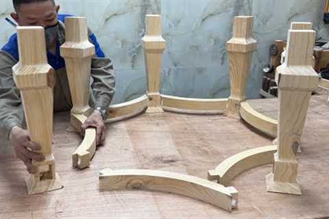 Awesome Creative Weekend Woodworking Project.Unique And Beautiful Wooden Tea Table Design