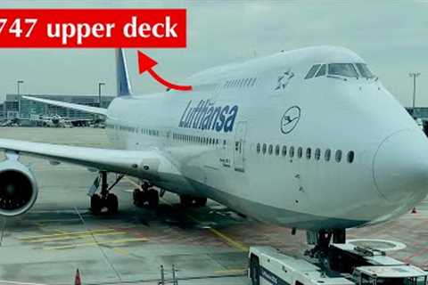 Lufthansa Boeing 747 | Business Class (upper deck) | Frankfurt to San Francisco trip report (4K)