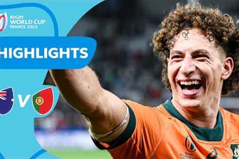 Wallabies keep qualification hopes alive | Australia v Portugal | Rugby World Cup 2023 Highlights