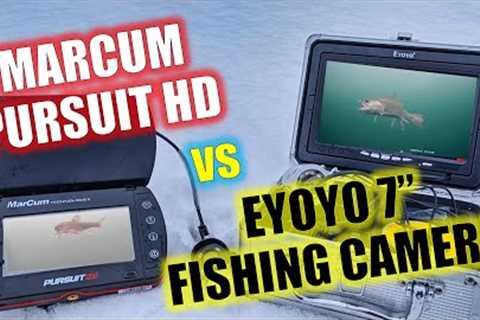 Marcum Pursuit HD vs Eyoyo 7 Underwater Fishing Camera [Ice Fishing Camera Review]