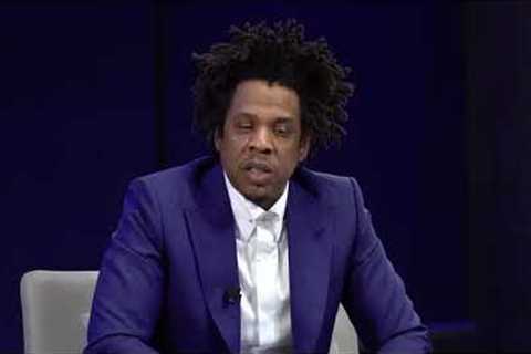Jay-Z giving word of advice to upcoming artist