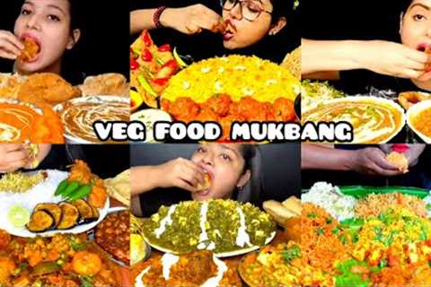 ASMR EATING SPICY PANEER MASALA, DAL MAKHNI, VEG KOLAPURI | BEST INDIAN FOOD MUKBANG |Foodie India|