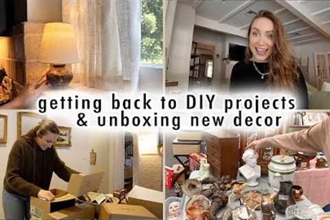 getting back to DIY projects &amp; unboxing new decor | XO, MaCenna Vlogs